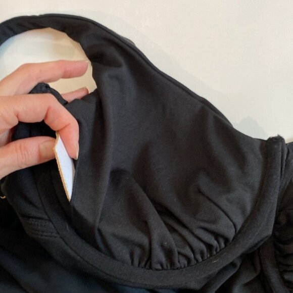 Black Tankini bikini two piece set size 2X - Picture 7 of 16